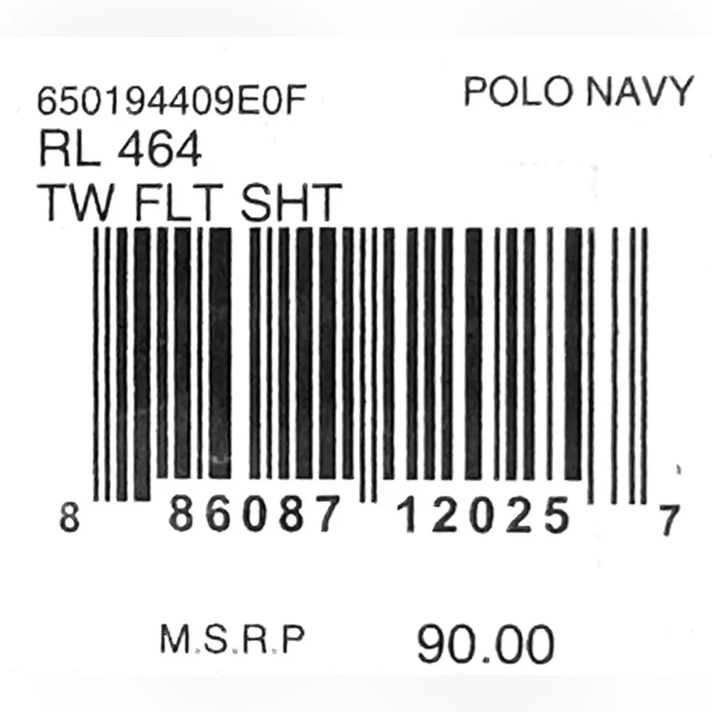 $90 NEW RALPH LAUREN HOME TWIN FLAT SHEET 464 TC POLO NAVY